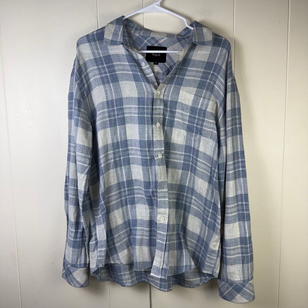Rails Wyatt Blue and Grey‎ Button Up Shirt